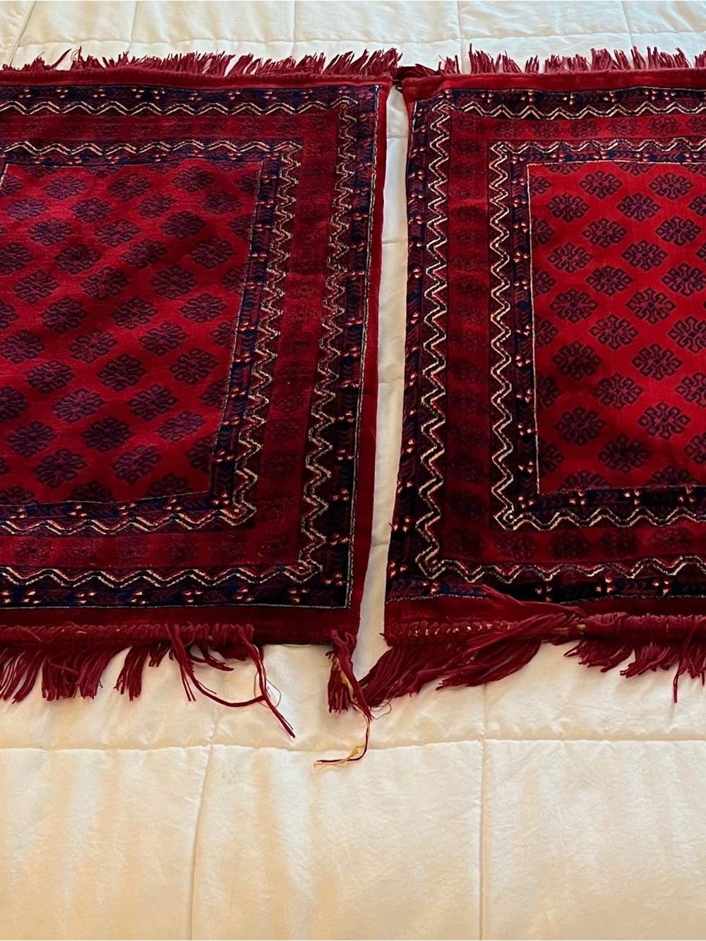 Red Rug Velvet Pillow Covers